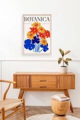 Çiçekler Ahşap Çerçeveli Tablo 50 x 70