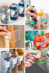 BUFFER® 10'luŞeffaf Buzdolabı Yan Kapı Düzenleyici Buzdolabı Dolap İçi Bölümleyici Aparatlar