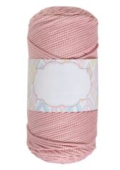 Makrome İpi 3mm Polyester Açık Pembe