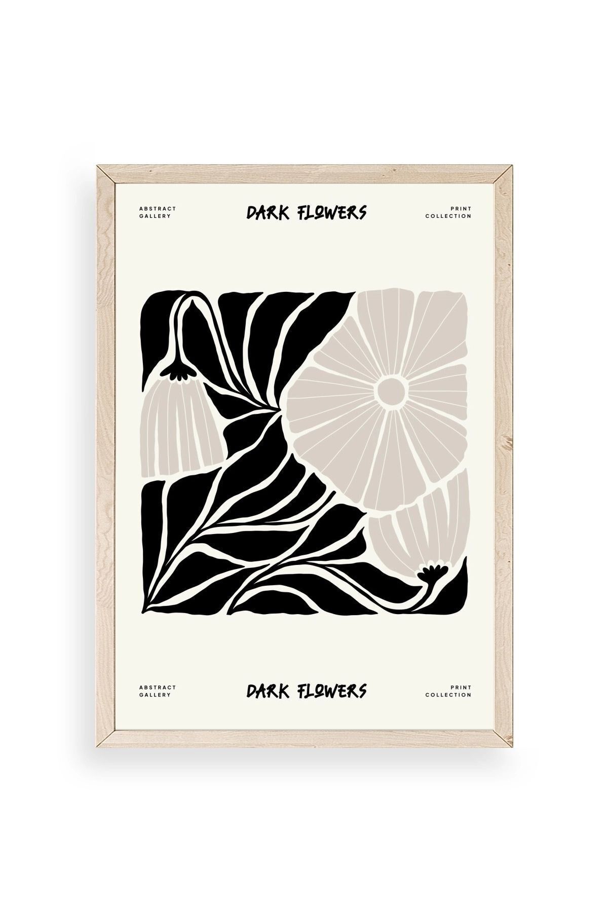 Çiçek Ahşap Çerçeveli Tablo 50 x 70