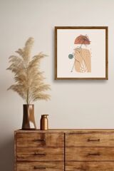 Modern Ahşap Çerçeveli Tablo 23 x 23