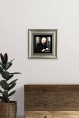 Atatürk Çerçeveli Taş Tablo 20 cm