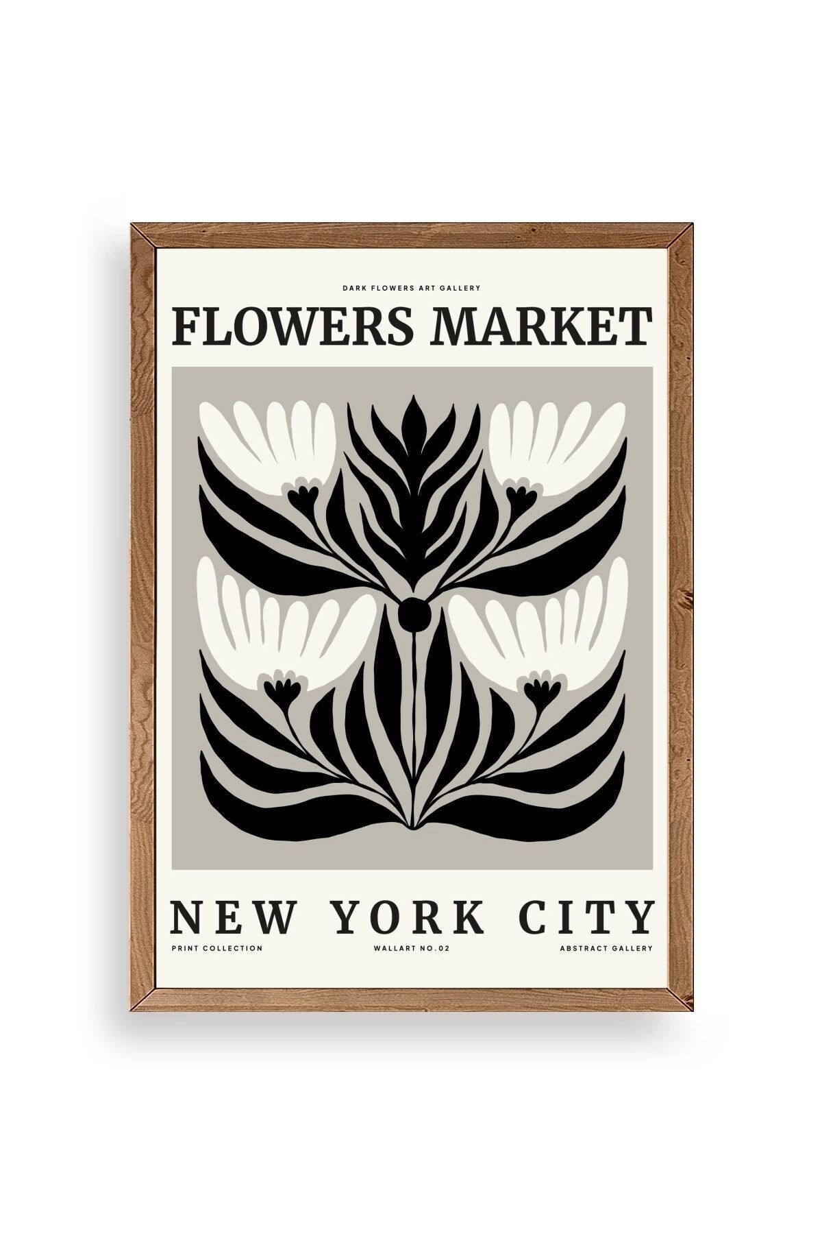 Çiçek Ahşap Çerçeveli Tablo 23 x 30