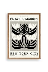 Çiçek Ahşap Çerçeveli Tablo 23 x 30