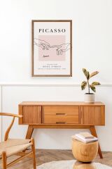 Picasso Ahşap Çerçeveli Tablo 50 x 70