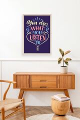 Motto Ahşap Çerçeveli Tablo 30 x 42