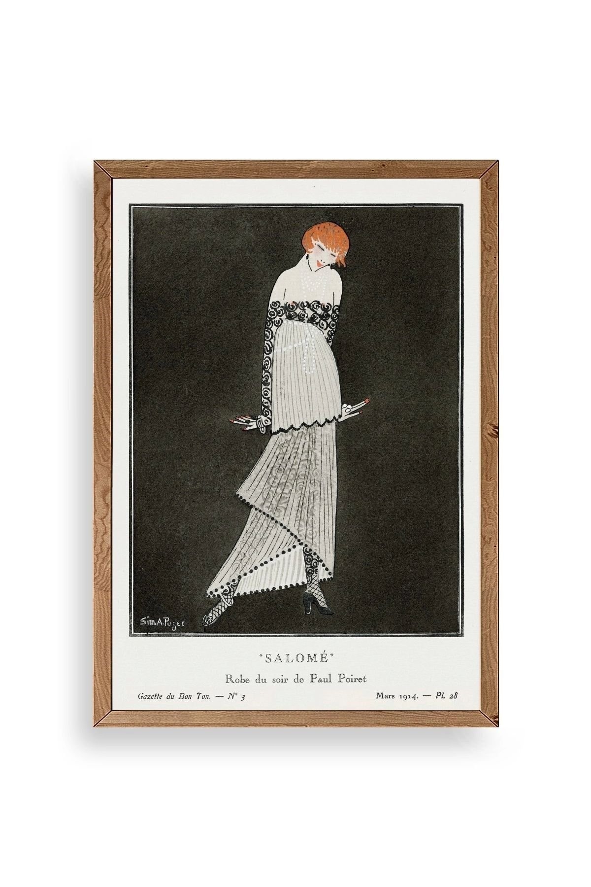 Bon Ton Ahşap Çerçeveli Tablo 30 x 42