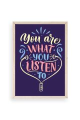 Motto Ahşap Çerçeveli Tablo 17 x 23