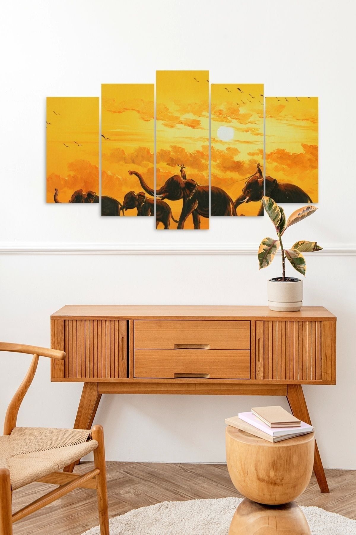 Develer 5 Parçalı Mdf Tablo 60 x 100