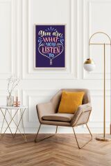 Motto Ahşap Çerçeveli Tablo 50 x 70