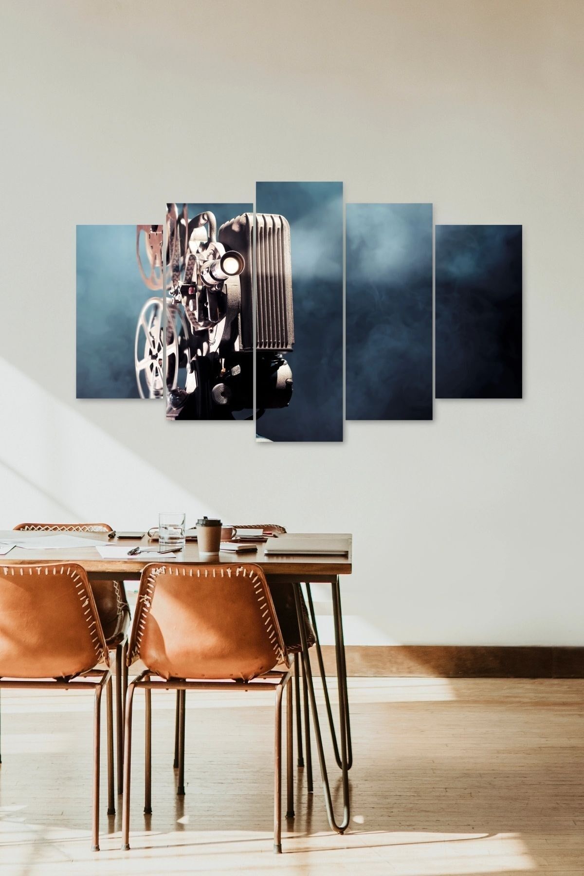 Kamera Manzarası 5 Parçalı Mdf Tablo 60 x 100