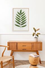 Yaprak Ahşap Çerçeveli Tablo 23 x 30