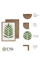 Yaprak Ahşap Çerçeveli Tablo 50 x 70