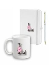 Çiçek Desen Ajanda, Kupa Ve Kalem Seti