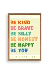 Motto Ahşap Çerçeveli Tablo 23 x 30