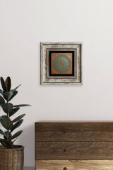 Motif Çerçeveli Taş Tablo 20 cm