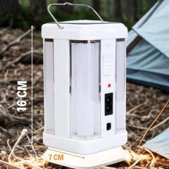 BUFFER®  Güneş Enerjili Şarjlı Işık 1200mAh Yeniden Şarj Edilebilir Batarya YG-7977S