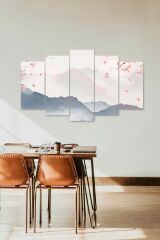 Manzara Doğa 5 Parçalı Mdf Tablo 60 x 100
