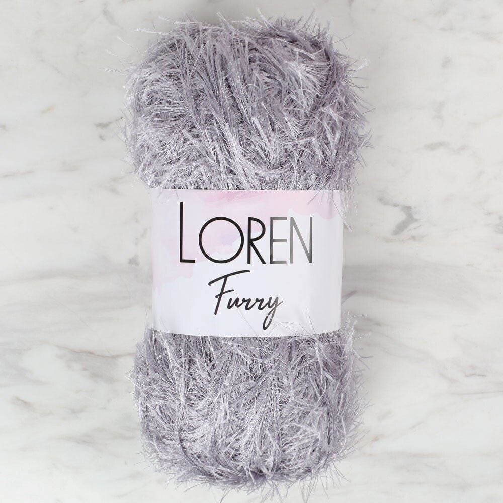 Loren Furry Gri El Örgü İpi - RF006 - 34045