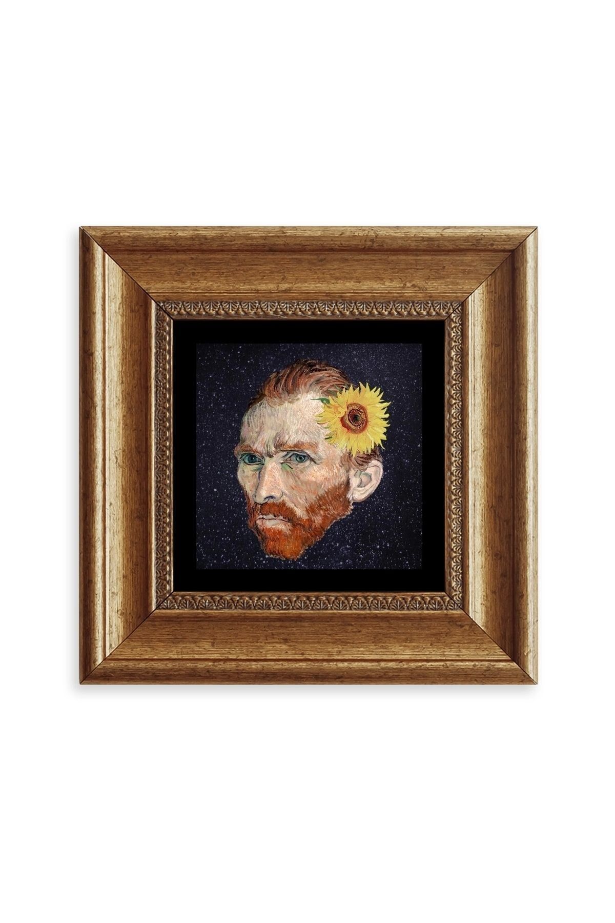 Van Gogh Çerçeveli Taş Tablo 20 cm