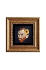 Van Gogh Çerçeveli Taş Tablo 20 cm