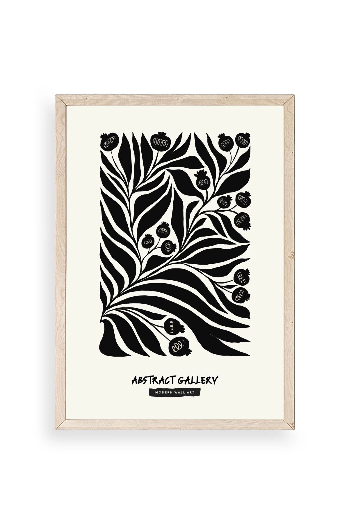 Soyut Ahşap Çerçeveli Tablo 23 x 30