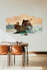 Deniz Manzarası 5 Parçalı Mdf Tablo 60 x 100