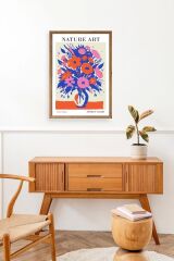 Çiçek Ahşap Çerçeveli Tablo 17 x 23