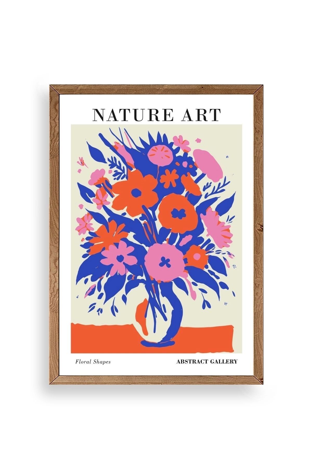 Çiçek Ahşap Çerçeveli Tablo 23 x 30