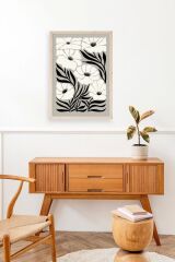 Çiçek Ahşap Çerçeveli Tablo 30 x 42