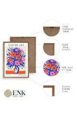 Çiçek Ahşap Çerçeveli Tablo 50 x 70