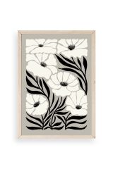 Çiçek Ahşap Çerçeveli Tablo 23 x 30