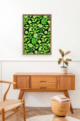 Yapraklar Ahşap Çerçeveli Tablo 17 x 23