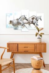 Atlar 5 Parçalı Mdf Tablo 60 x 100