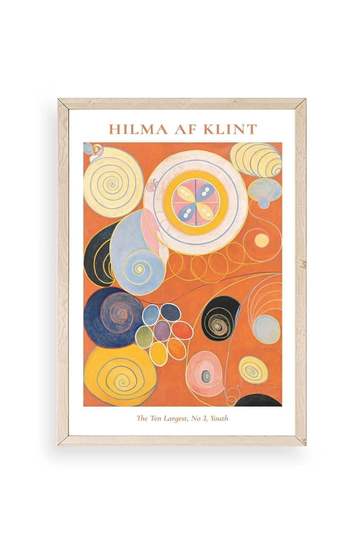 Hilma Af Klint Ahşap Çerçeveli Tablo 30 x 42
