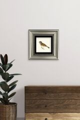 Daldaki Serçe Çerçeveli Taş Tablo 20 cm