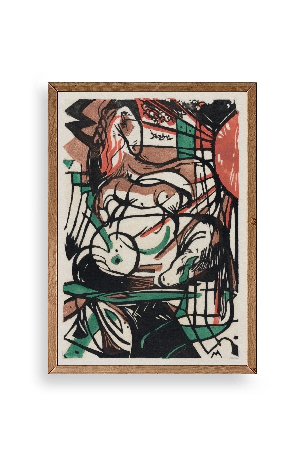 Franz Marc Ahşap Çerçeveli Tablo 23 x 30