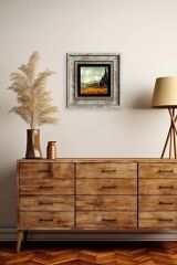 Gustav Klimpt Çerçeveli Taş Tablo 20 cm