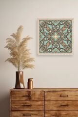 Motif Ahşap Çerçeveli Tablo 42 x 42
