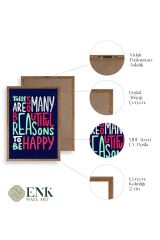 Motto Ahşap Çerçeveli Tablo 23 x 30