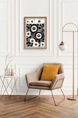 Çiçek Ahşap Çerçeveli Tablo 17 x 23