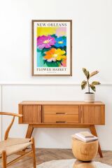 Çiçek Ahşap Çerçeveli Tablo 23 x 30