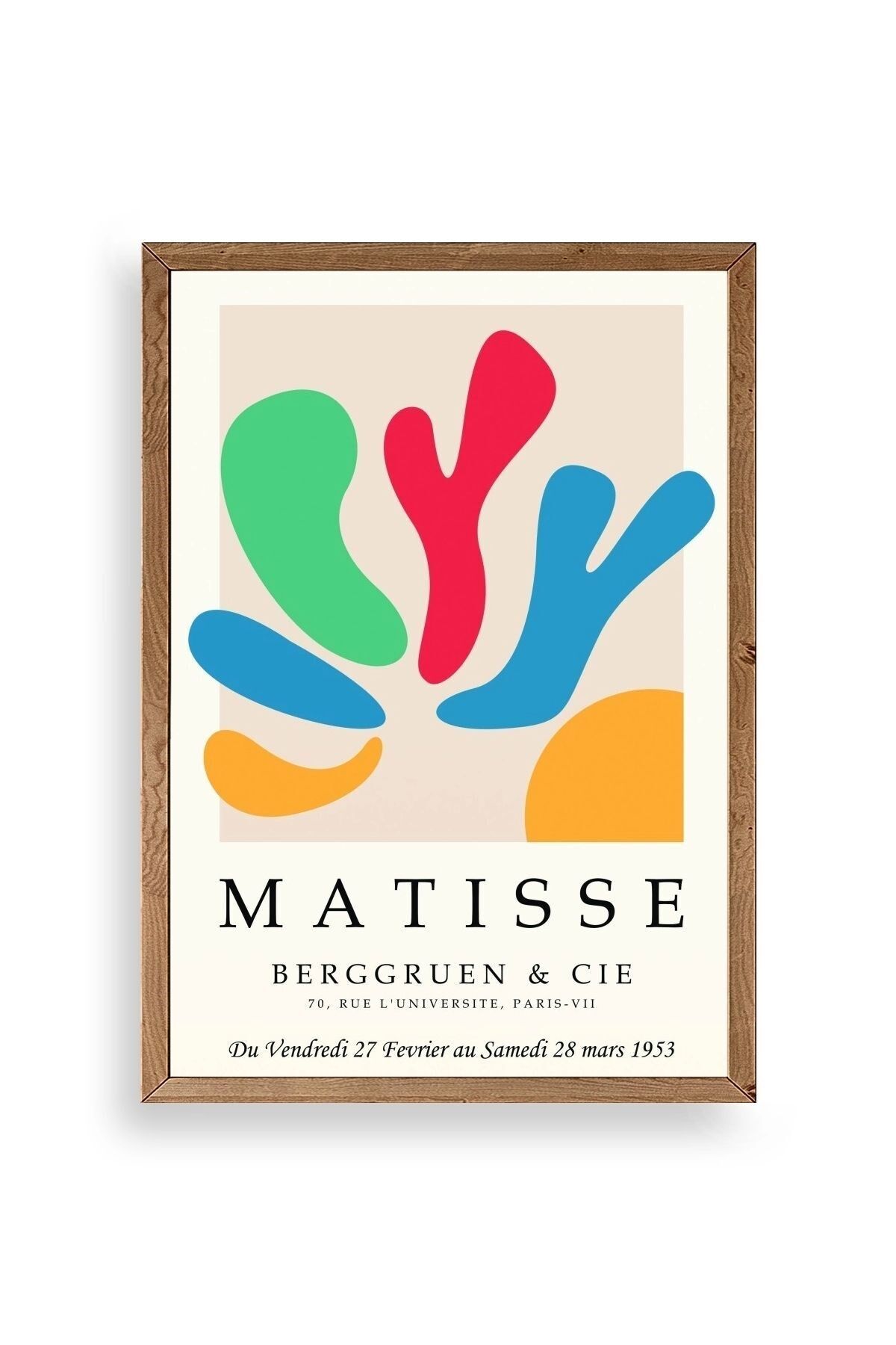 Modern Ahşap Çerçeveli Tablo 23 x 30