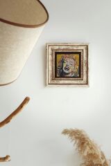 Marilyn Monroe Çerçeveli Taş Tablo , Çerçeveli Taş Duvar Dekoru-enkcrcvtbl-00178 20 cm