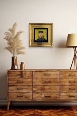 Van Gogh Çerçeveli Taş Tablo 20 cm