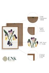 Çiçekler Ahşap Çerçeveli Tablo 50 x 70