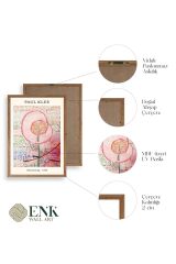 Ünlü Tablolar Üçlü Ahşap Çerçeveli Tablo 23 x 30