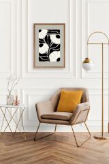 Çiçek Ahşap Çerçeveli Tablo 50 x 70