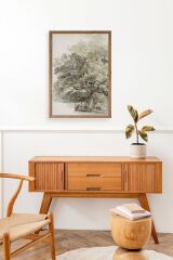 Ağaç Ahşap Çerçeveli Tablo 17 x 23