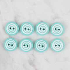 Loren Crafts yeşil 8 li yuvarlak düğme - 454